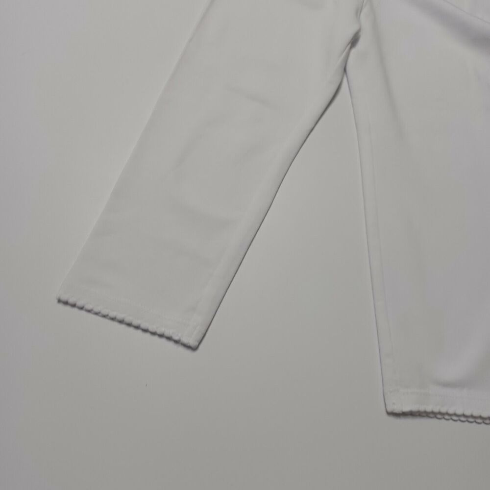 New H&M Tights Pant Girls 5 6 Y Pull On Solid White Elastic Waist Organic Cotton